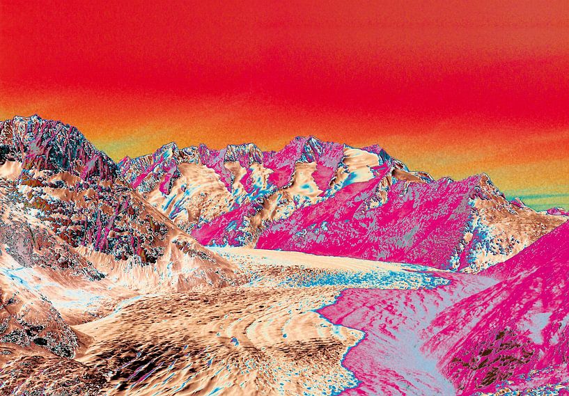A letschte Gletscher - Aletschgletsjer Zwitserland van Tscheiss