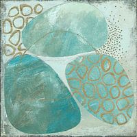 Organic shapes in Turquoise