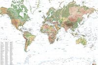 Carte du Monde ambiance PATCHWORK (mise à jour 2025)