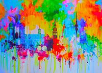 Motiv München Skyline - Original Werk von Felix  Altersheim