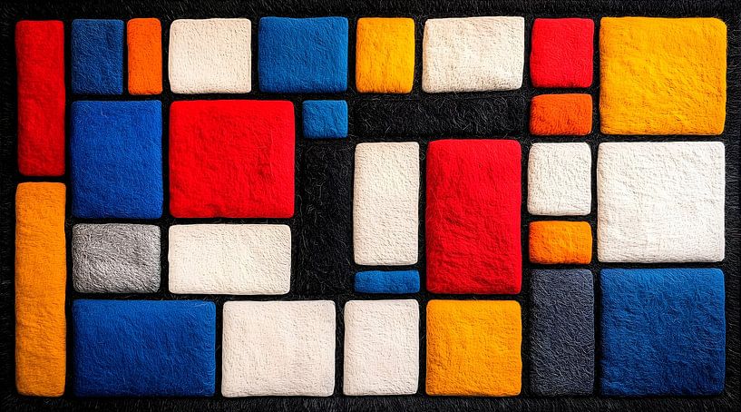 Mondrian aus Wolle von Harry Hadders Design