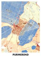 Carte altimétrique Purmerend