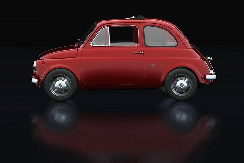 Fiat Abarth 595 1968 Lateral View by Jan Keteleer