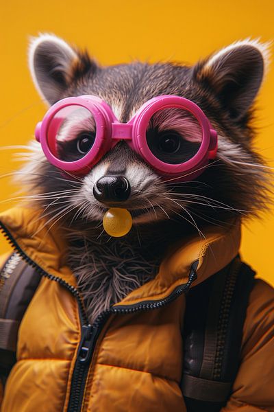 Bubblegum Fun: Waschbär 2 von ByNoukk