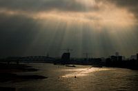 Waal...uitzicht op Nijmegen