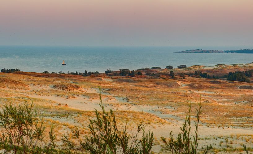 Sandy dunes during sunset by Yevgen Belich