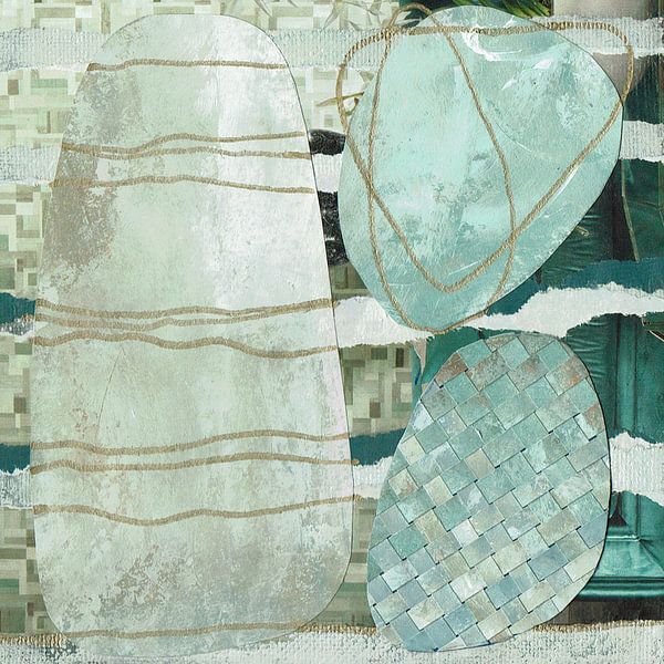 Collage of Three Organic Elements by Behindthegray