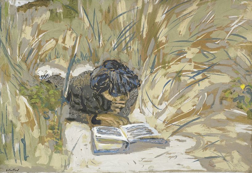 Woman Reading in the Reeds, St Jacut-de-la-mer, Edouard Vuillard by Masterful Masters