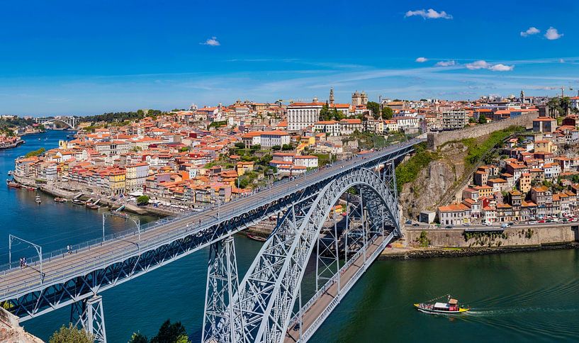 Ponte Luis I sur le fleuve Douro, Porto, Douro Litoral, Portugal par Rene van der Meer