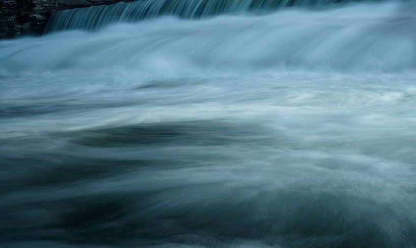 Long exposure of water at the chrysopras weir in Thuringia by Wolfgang Unger