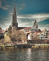 Ulm upriver on the Danube