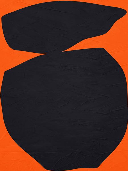 Organic geometric abstract art in earth tones by Online Arts