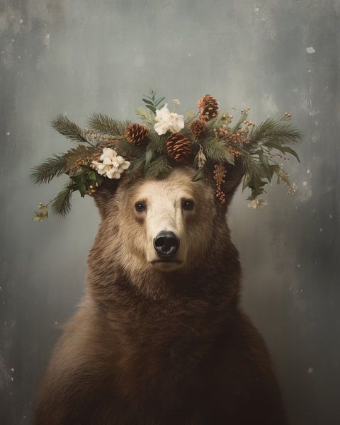 Bär im Winter von Carla Van Iersel