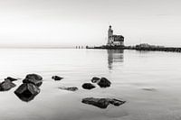 Pferd von Marken in schwarz-weiß