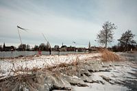 Nieuwkoopse Plassen in winter with ice