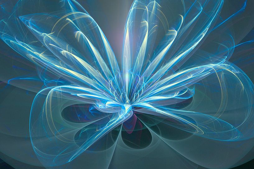 Smoky tentacle flower by Bernardine de Laat