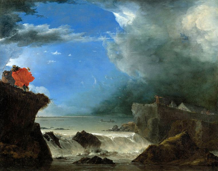 Der Bruch des Sankt-Antonius-Deiches bei Amsterdam, Jan Asselijn von Meisterhafte Meister