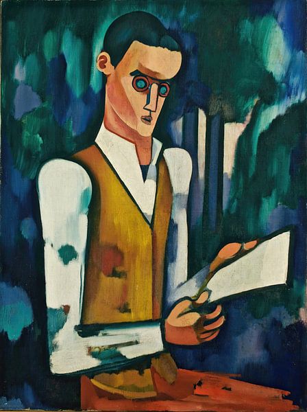 Stahlmaske (ca. 1914 - 15) von Amadeo de Souza-Cardoso von Peter Balan