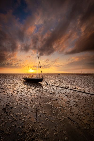 Wachten op vloed van Jan Koppelaar Fotografie