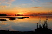 Zonsondergang aan het Schildmeer