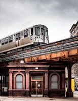 The elevated train, Chicago