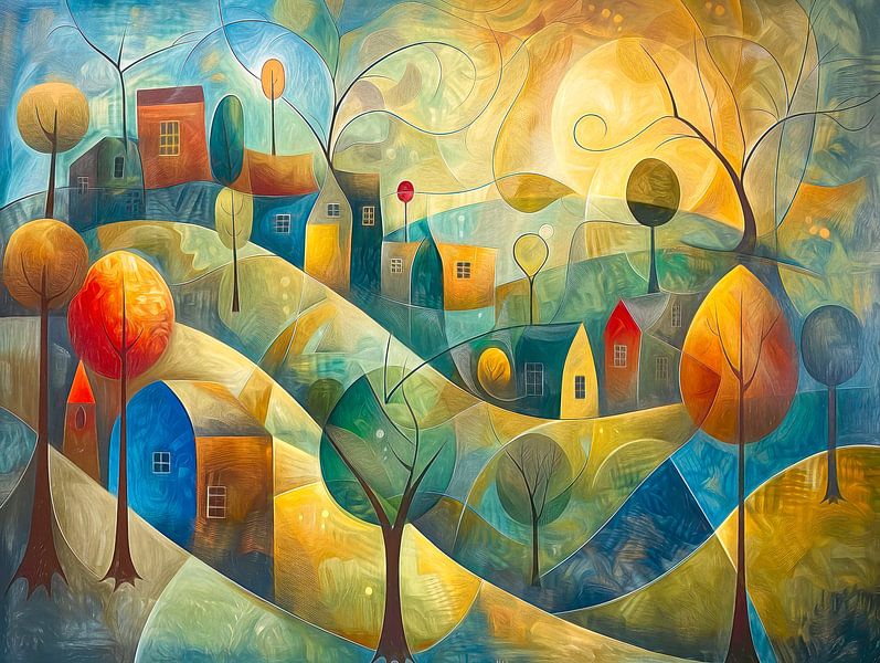 Late summer landscape by Jutta Maria Pusl