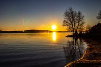 Sunset at the Brombachsee
