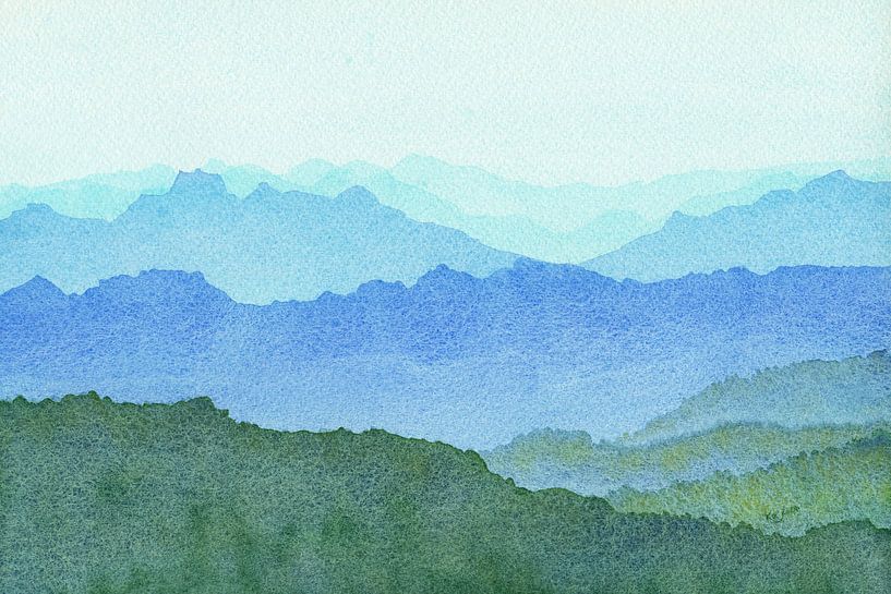 Blick vom Gipfel des Berges von Karen Kaspar