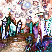 Any Town -Van Gogh Inspired