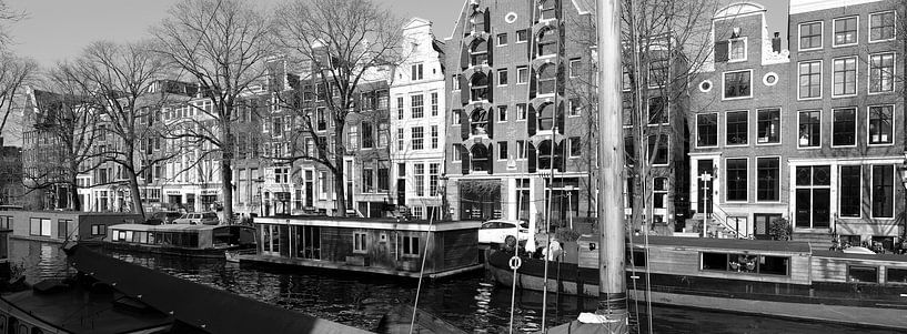 Amsterdam, Jordaan Boote in der Brouwersgracht Gracht von Amsterdam Highlights
