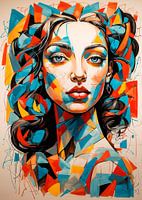 Abstracte vrouw Kubisme