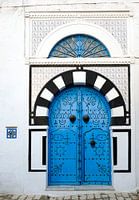 Blauwe deur in Sidi Bou Said