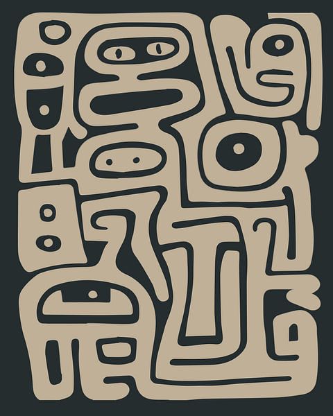 Ausdrucksstarke abstrakte Formen von Color Square