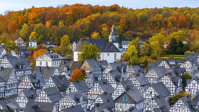 Historic Freudenberg in autumn by Henk Meijer Photography