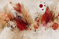 Rouge Rouille Abstrait - Peinture Poétique et Aérienne