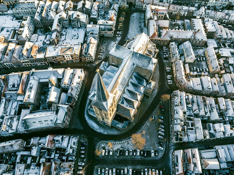 Kampen Bovenkerk par une froide matinée d'hiver par Sjoerd van der Wal Photographie