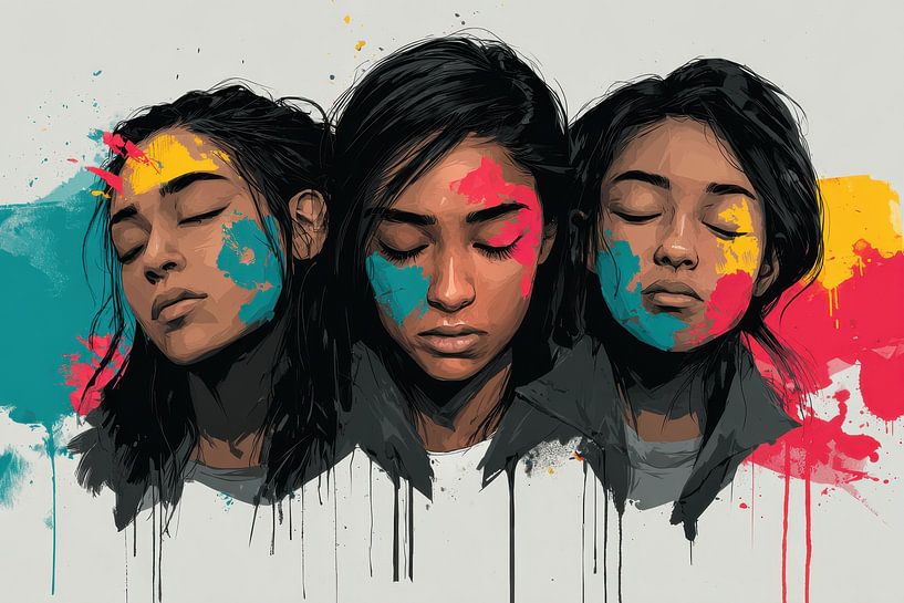 farbige Frauen von Egon Zitter