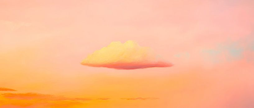 Nuage flottant au crépuscule - Rêveur par Poster Art Shop