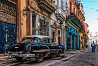 Characteristic vintage car in Cuba