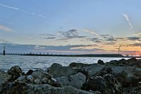 Sunset at the Delta Works