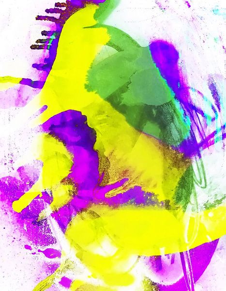 Grunge Abstract Aquarel par Brian Raggatt