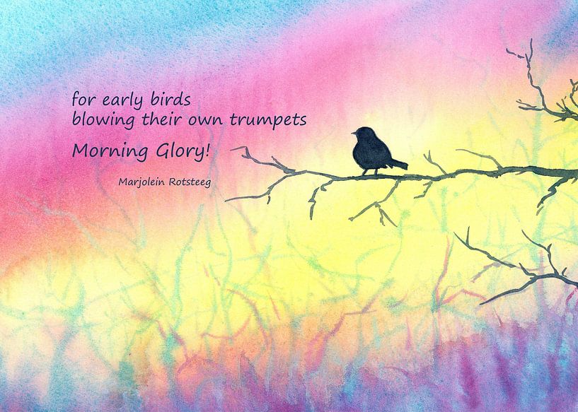 For early birds Haiku English by Karen Kaspar