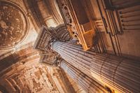 Colonne dans la cathédrale de Cadix, Espagne