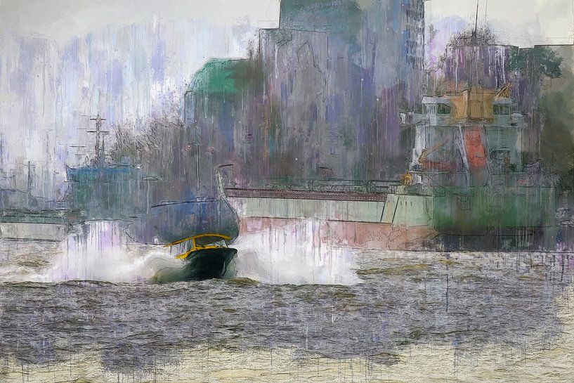 Wassertaxi Rotterdam von Arjen Roos