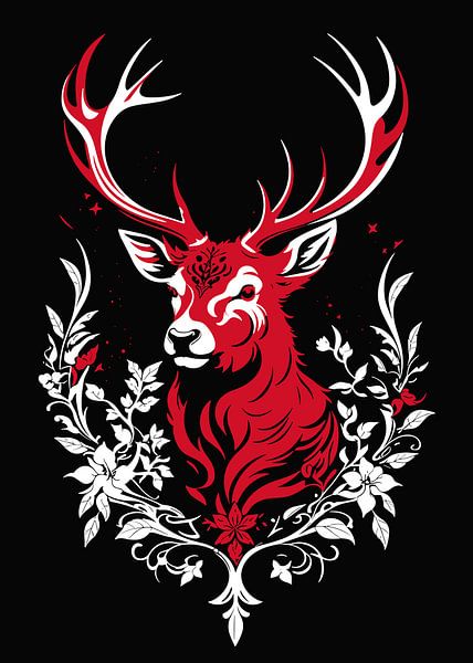 Cerf rouge par MIROKKU