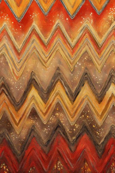 Motifs en zigzag flamboyants par Whale & Sons