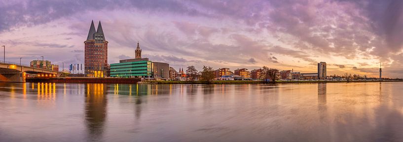 Skyline Roermond at sunset I by Teun Ruijters