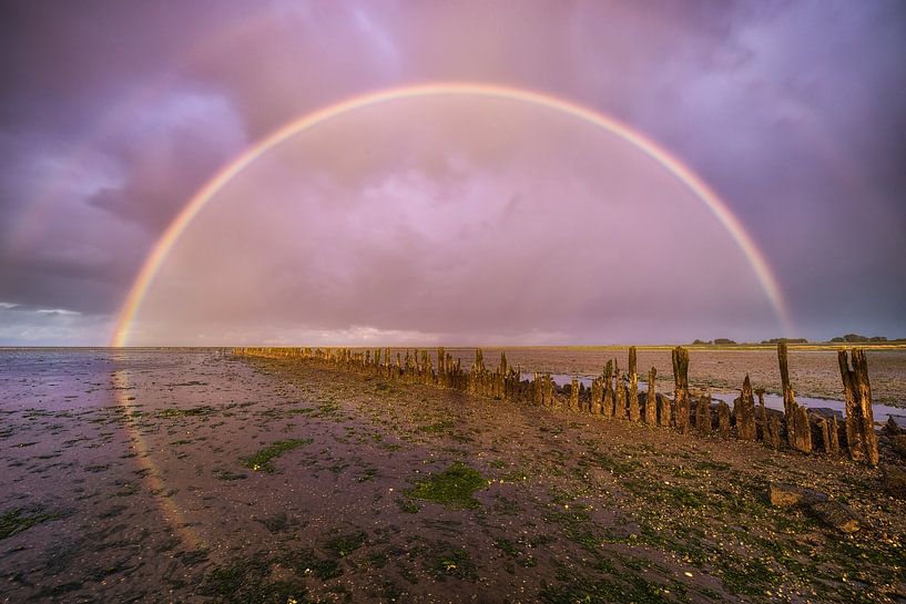 Arc-en-ciel sur la mer des Wadden par Bas Meelker