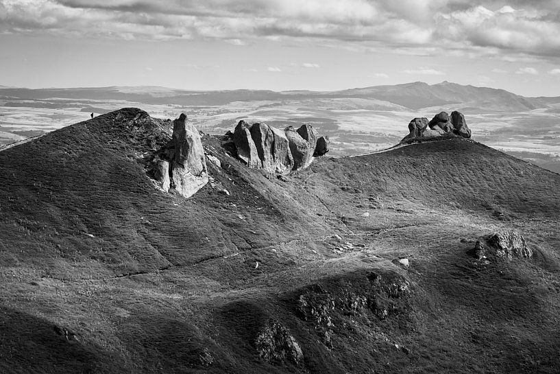 Volcanic landscape, Auvergne, France by Imladris Images