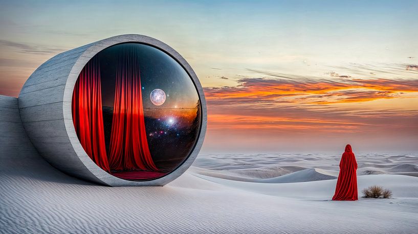 The curtain of the cosmos by Klaus Tesching - Art-AI